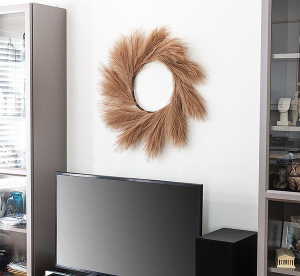 Large Faux Pampas Wreath