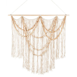 Fringed Wall Hanging with Beads