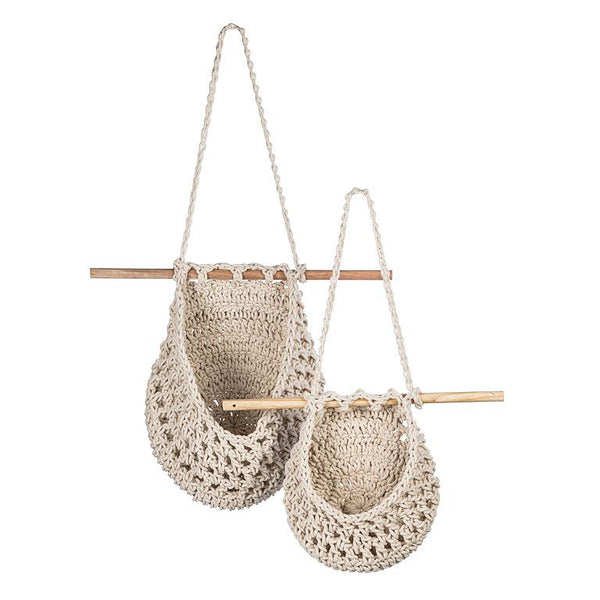 Large Macrame Wall Pouch